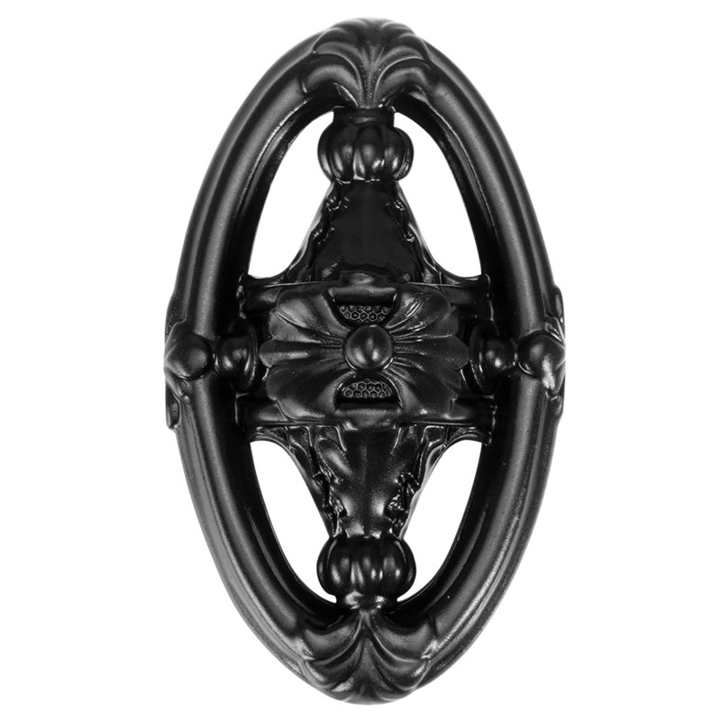 NANTUCKET OVAL CUT OUT KNOB 1-1/16"; MATTE BLACK