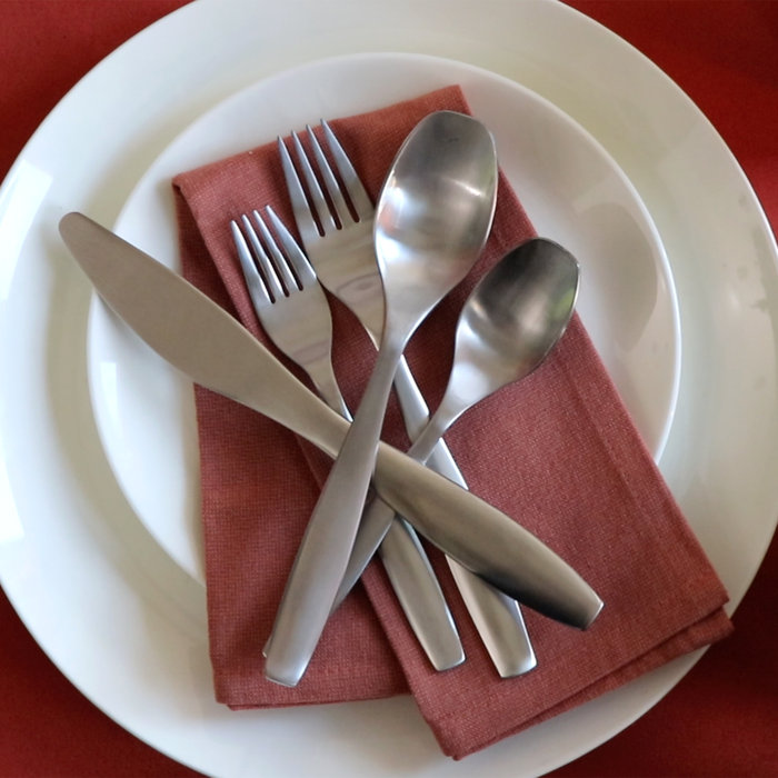 Gourmet Settings Non Stop 20 Piece Flatware Set, Service for 4 ...