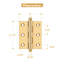 10'' x 10'' Solid Brass Traditional Hinge-124580131-124580130