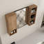 Ensemble d'armoire-miroir de salle de bain avec rangement Rozelle l 39,4 po x H 27,56 po