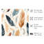 «Fashion and Glam Bohemian Feathers», impression bohémienne non encadrée-322948905