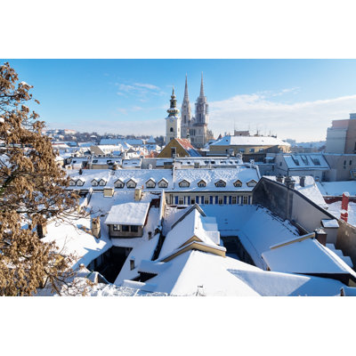 Zagreb by Loeskieboom - Wrapped Canvas Print