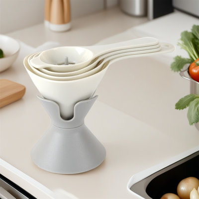 Multifunctional Funnel Set with Removable Filters – Pour, Strain, & Separate Eggs, Stand
