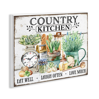  Country Kitchen Still Life Wall Plaque Art by Creatif Belle