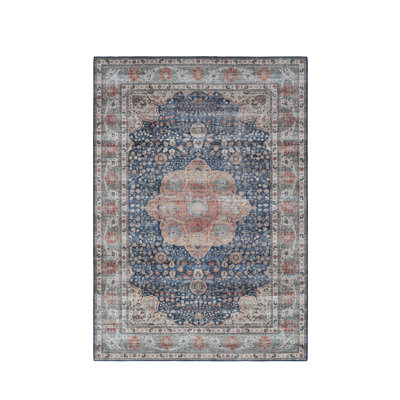 Liudger Oriental Hand Woven Area Rug