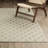 Tavraj Modern Diamond Trellis Ivory / Beige Indoor/Outdoor Rug-2144063305