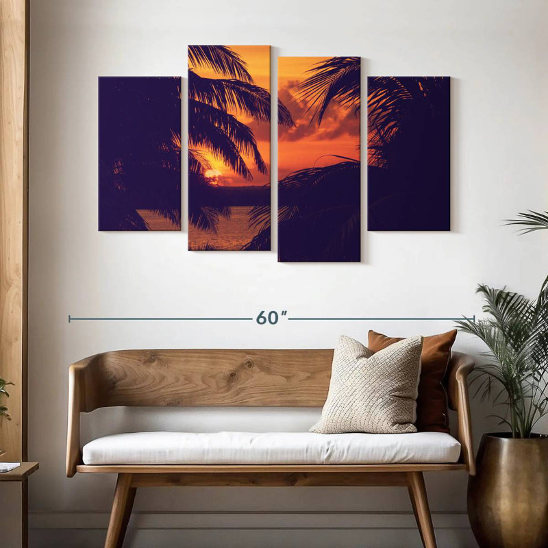 Palms Sunset, 32" H x 52" W