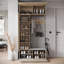 Hall Tree 115cm Wide with Shoe Storage-127672648