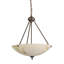 Luminaire bol suspendu unique à 2 lumières-16183497
