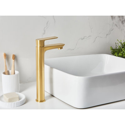 Tall Basin Mixer Tap Mahar Brass Black