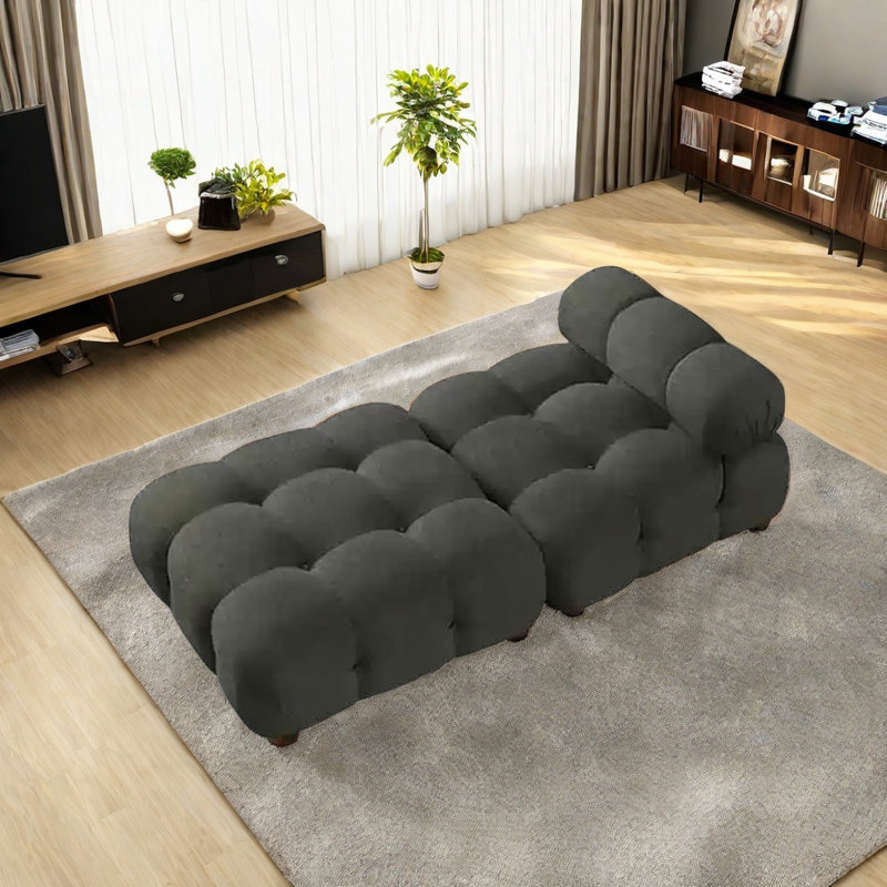 Modular comfortable multi-functional chair, Left Hand Facing, Dark Gray