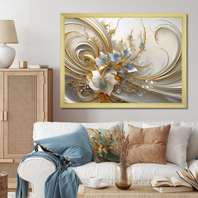 Spirale florale tourbillonnante Tender Light Blue