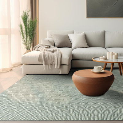 Traetyn Flatweave Wool Geometric Indoor Rug