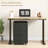Cabinets, HOMCOM 3-Drawer Home Office Storage with Removable Tray | Rolling Under Desk Printer Stand | Black | Melamine-Coated Particle Board-1739341920