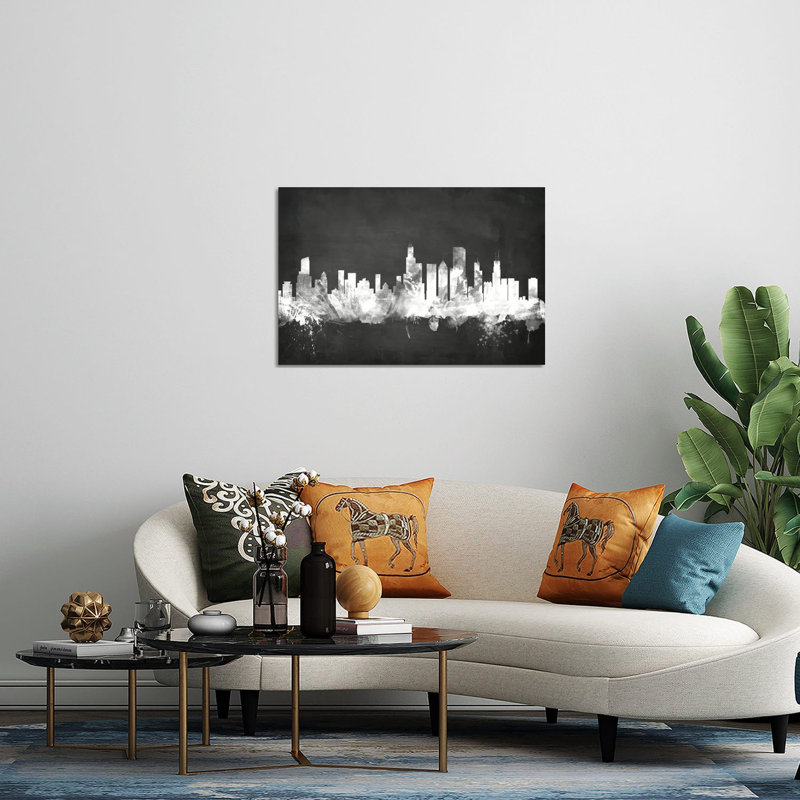 Chicago, Illinois, États-Unis, impression sur verre acrylique, H 24 po x l 32 po x P 0,25 po
