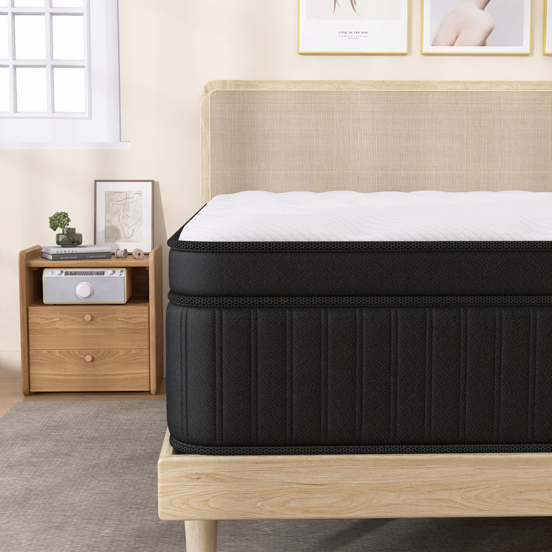 12"/14" Medium Hybrid Mattress In A Box With Pocket Springs Motion Isolation, 12", Queen