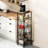 5-Tier Rolling Kitchen Organizer With Slide-Out Baskets And Wood Top For Efficient Pantry Storage