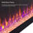 60" Electric Fireplace, Recessed And Wall-Mounted Fireplace