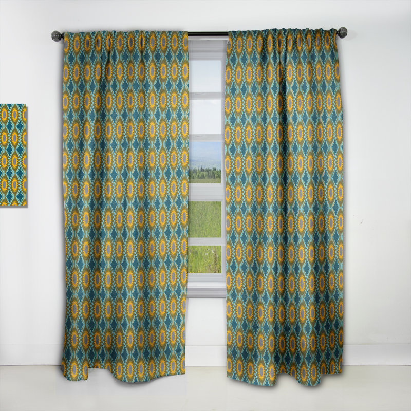 Rideau en lin / polyester, L 52 po x L 120 po