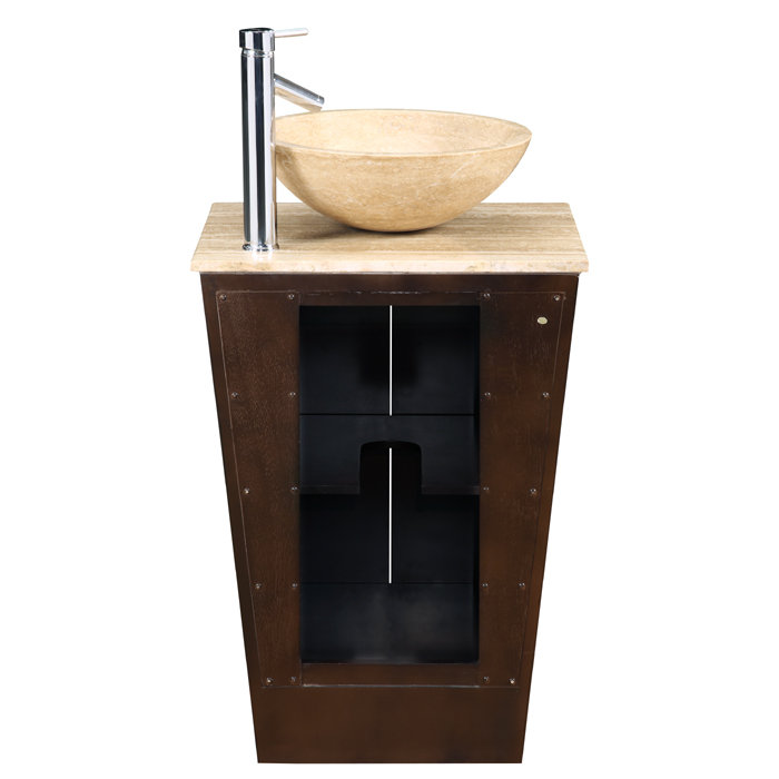 Moorhouse 22'' Single Bathroom Vanity with Stone Top