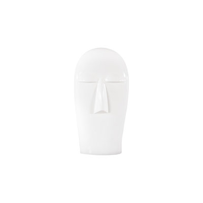 Emerging Face Sculpture, Gel Coat White