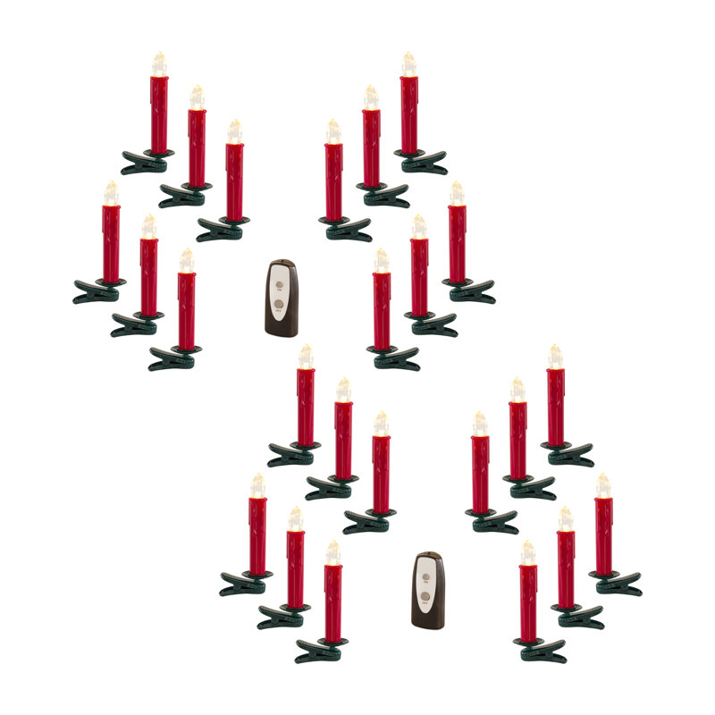 Bougie sans flamme sans parfum, H 6,5 po x l 1 po x P 1 po