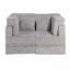 Canapé à compression Mahjong, canapé-lit convertible au sol, canapé modulaire modulaire désossé Diy, aucun assemblage requis, tissu polaire circulaire, causeuse moderne surdimensionnée, gris clair-760925075