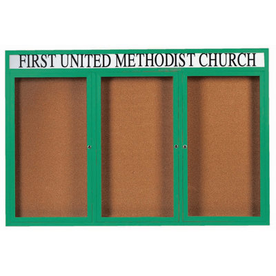 Illuminated Enclosed Wall Mounted Bulletin Board