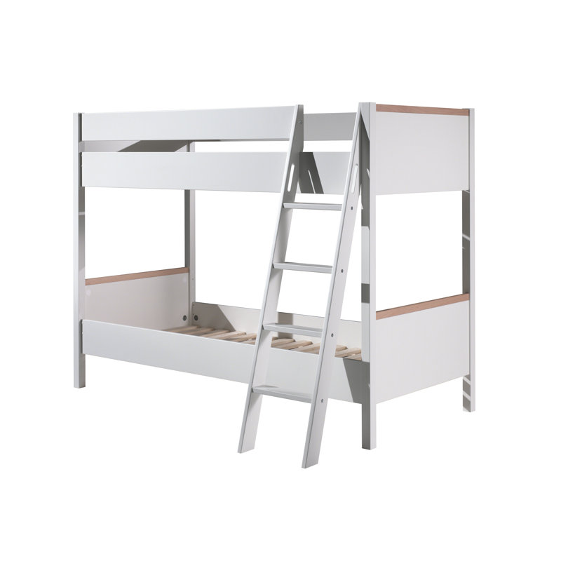 London European Single (90 x 200cm) Standard Bunk Bed by Vipack, White