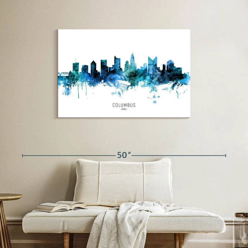Rorry Columbus Ohio Skyline VII, 26" H x 39" W