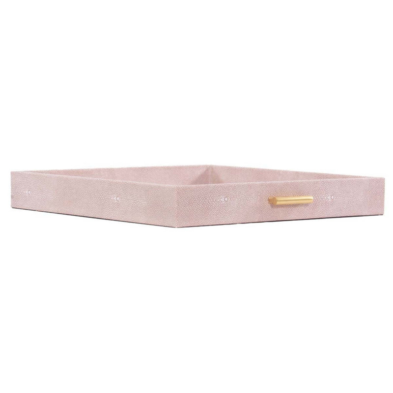 Decorative Tray, Blush, 3" H x 24" W x 24" D
