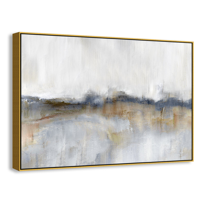Autumnal Tide by Nan - Floater Frame Print on Canvas, 41.5''H x 61.5''W, Gold