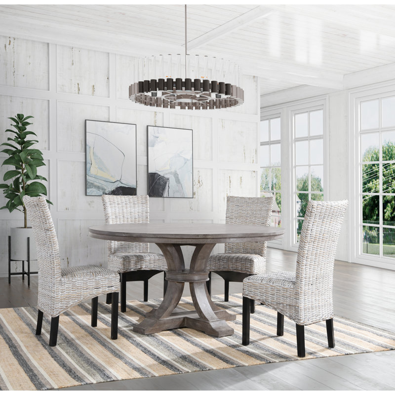 Luna Area Rug, Handwoven Wool Stripes, Natural And Gray Jute Cotton, Rectangle 8' x 10'