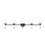 Meuble-lavabo noir mat 5 lumières Henri-123223053