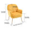 Chaise de salon rembourrée en velours Comfy-77007428-77007448