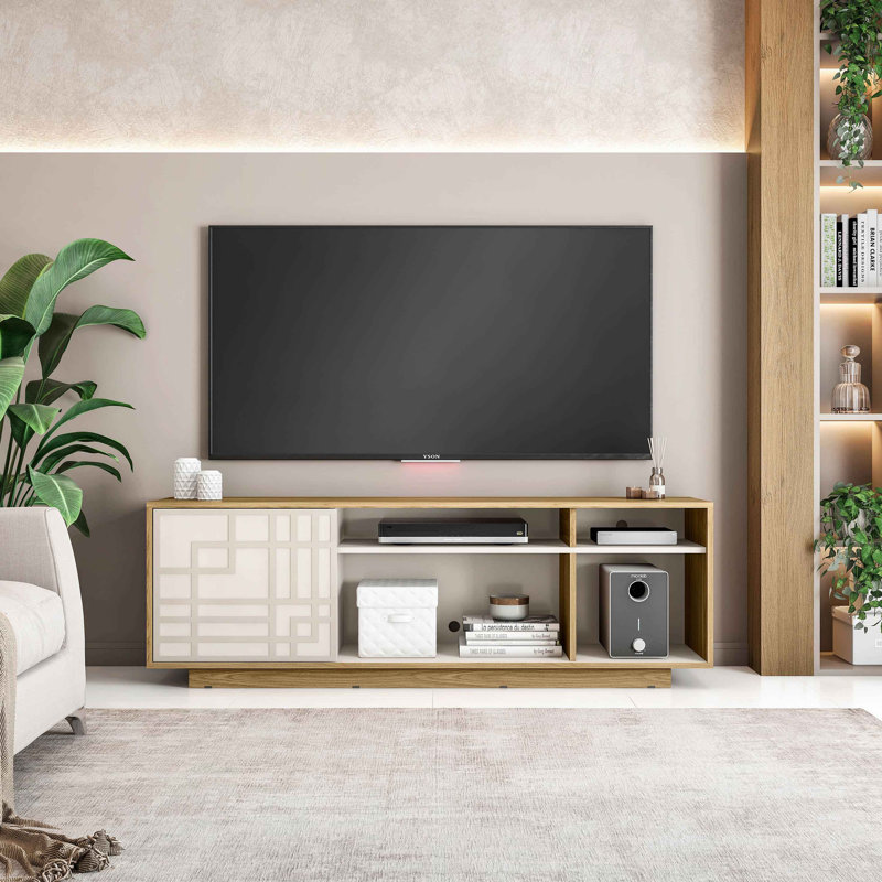 Meuble télé contemporain pour téléviseur de 70 po ou moins