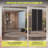 Large Full Length Rolling Mirror - 79"×79" Tri-Fold Full Body and Tempered Glass Movable Home Gym Mirror on Wheels with Stand for Gym, Dance Studio, Fitness Room, and Home-1575376072