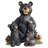 Forest Black Bear Pair Statue