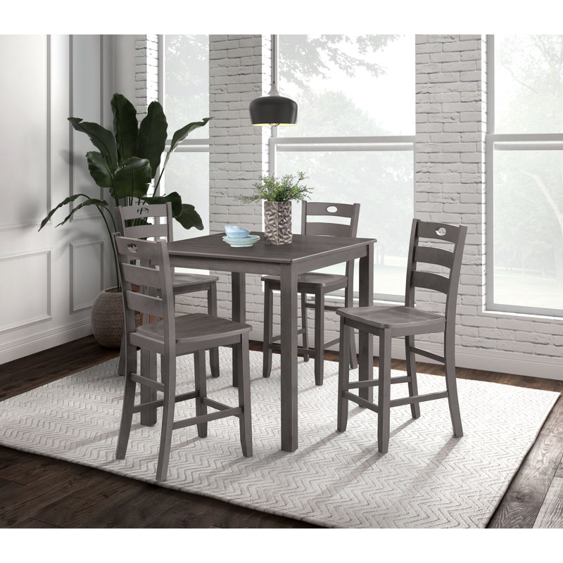 Richmond 5-Piece Counter Dining Table Set, Gray