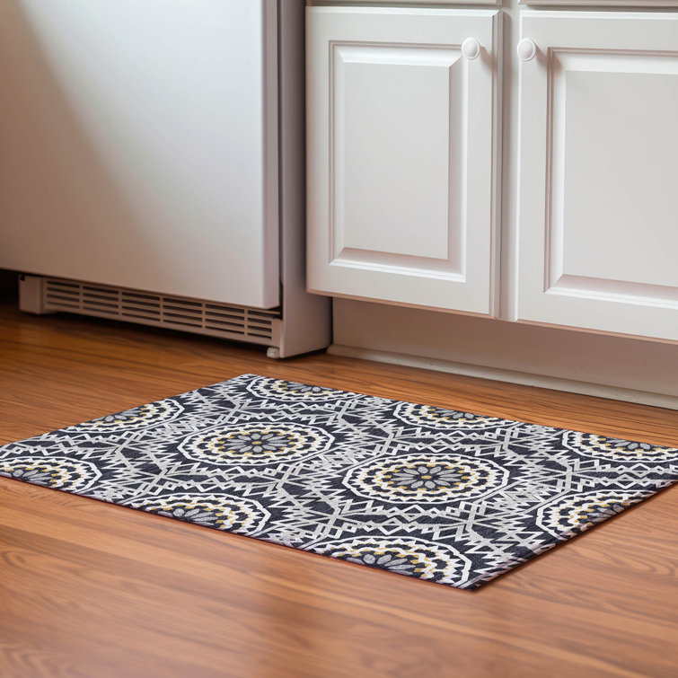 Premium Machine Washable Cerrito Black Rug