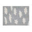 Handmade Tufted Rectangle 4' x 5'3" Cotton Area Rug in Gray/White