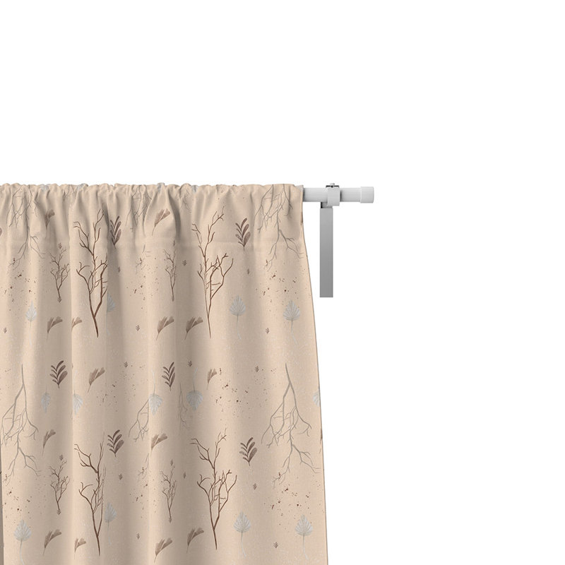 Panneaux de rideaux semi-transparents abstraits, L 40 po x L 82 po