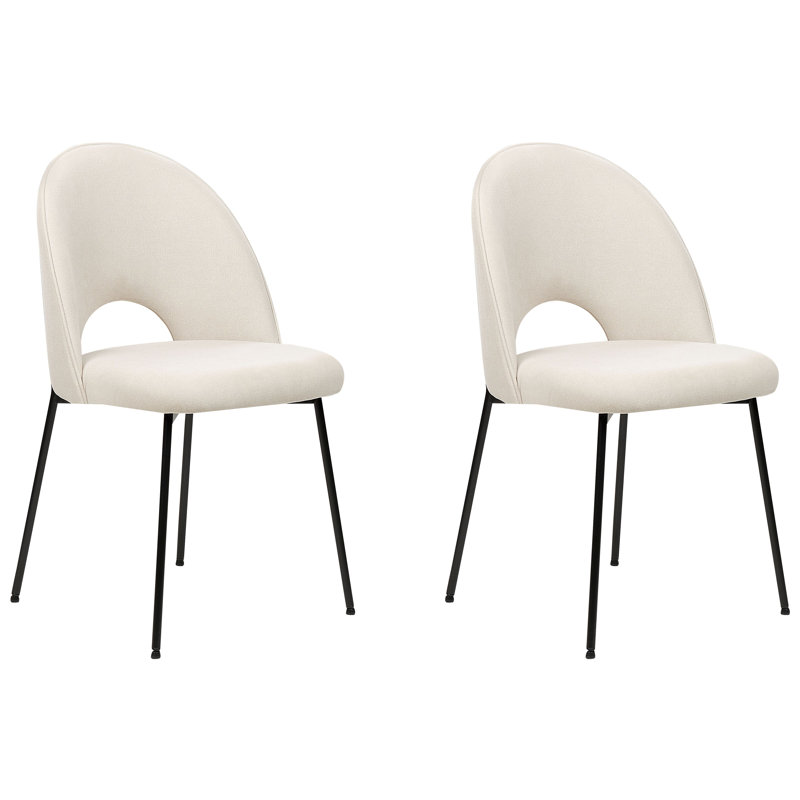 Marana Velvet Side Chair, Beige