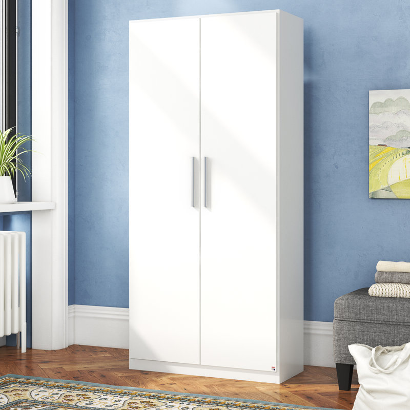 Minosa-Plus 2 Hinged Door Wardrobe 69 cm Alpinwhite/High Gloss White INCL. Delivery and Assembly