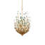 Lustre unique à 6 lumières avec détails en coquillage / fer forgé Delphos