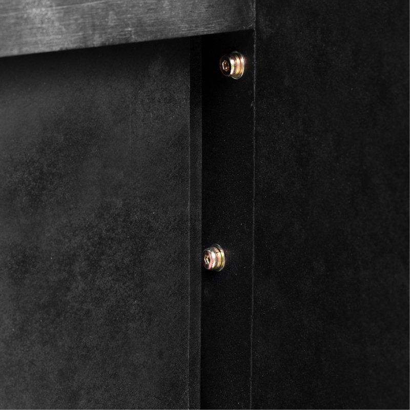 Console 59,03 po, Noir antique