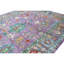 Tapis mauve et mauve foncé de haute qualité noué à la main