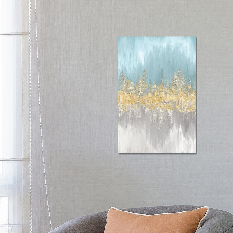 Neutral Wave Lengths II by Eva Watts - Print on Canvas, 66.04 cm H x 45.72 cm W x 1.91 cm D, No Frame