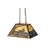Masonville 3 - Light Antique Copper Pool Table Lights Pendant