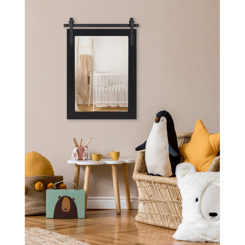 Miroir Dayanah, 26,75 po x 41,5 po, Noir